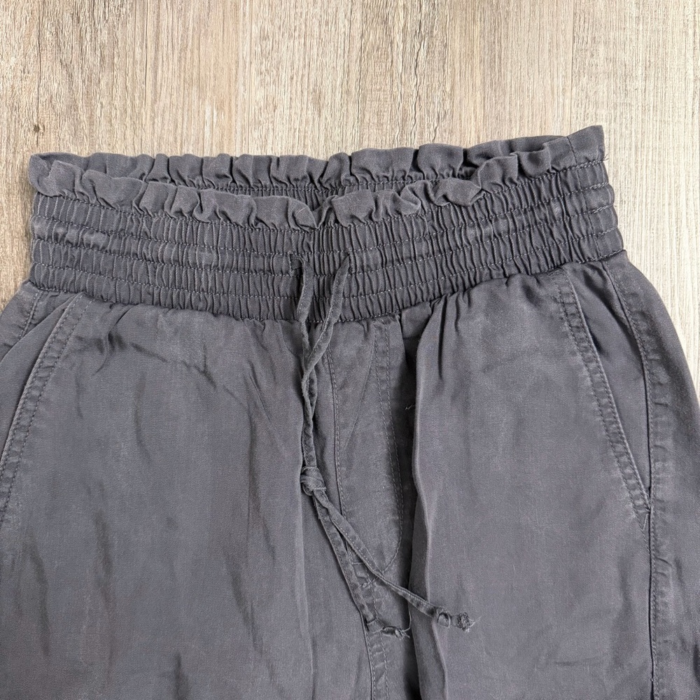 Abercrombie & Fitch Linen W’s Pull on High Waisted Cargo Jogger Pants-size XS R - Picture 3 of 7